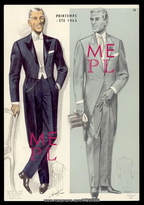 : FORMAL MENSWEAR FOR 1963 : FORMAL MENSWEAR FOR 1963