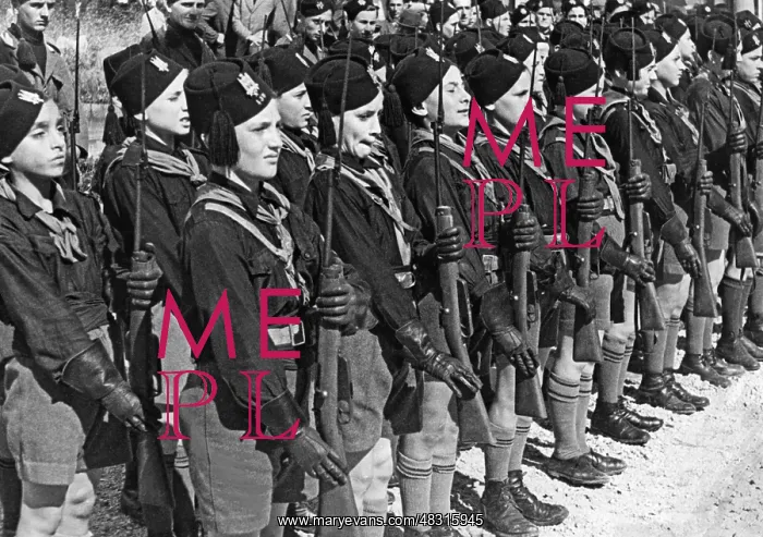 : Formation of the Balilla boys, 1938 : Formation of the Balilla boys, 1938