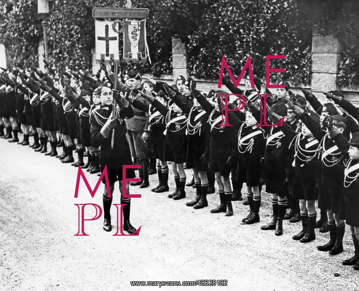 : Formation of the Balilla boys from Milan, 1928 : Formation of the Balilla boys from Milan, 1928