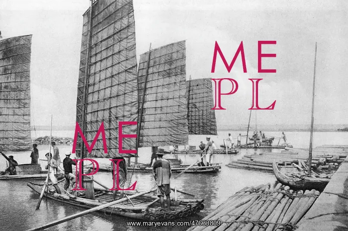 : Formosan men aboard their boats : Formosan men aboard their boats