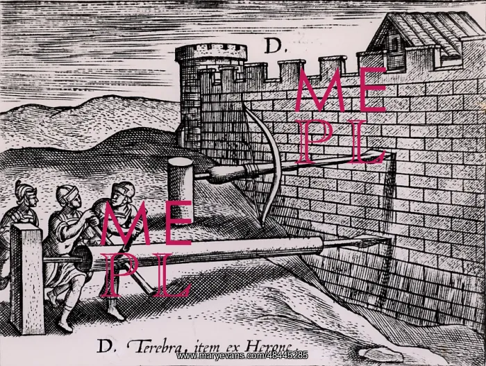 : Two forms auger used by the Romans in siege warfare : Two forms auger used by the Romans in siege warfare