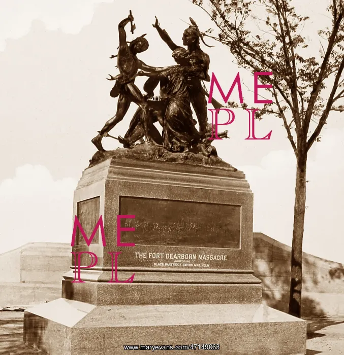  : Fort Dearborn Massacre Statue, Chicago, USA