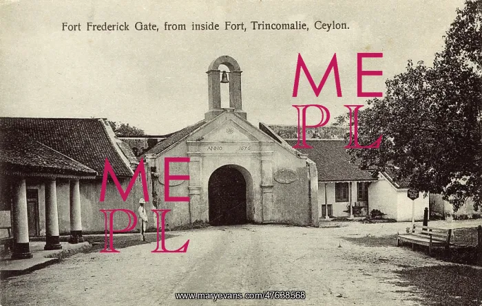 : Fort Frederick Gate, Trincomalee, Ceylon (Sri Lanka) : Fort Frederick Gate, Trincomalee, Ceylon (Sri Lanka)