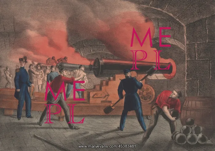 : Fort Sumter during the bombardment by Confederate : Fort Sumter during the bombardment by Confederate