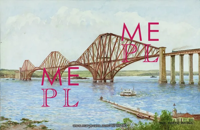 : The Forth Rail Bridge, near Edinburgh, Lothian, Scotland : The Forth Rail Bridge, near Edinburgh, Lothian, Scotland