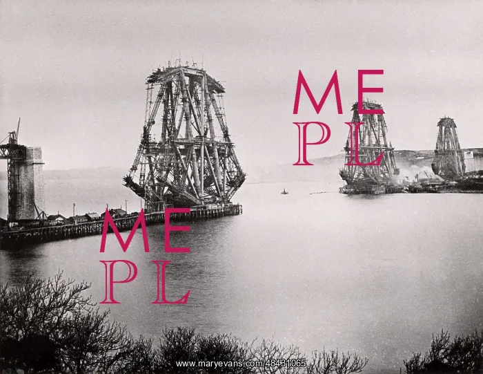 : Forth Railway Bridge from the South-East, circa : Forth Railway Bridge from the South-East, circa