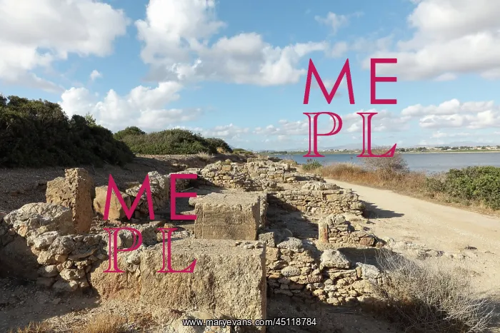 : Fortifications, Mozia, Sicily, Italy : Fortifications, Mozia, Sicily, Italy