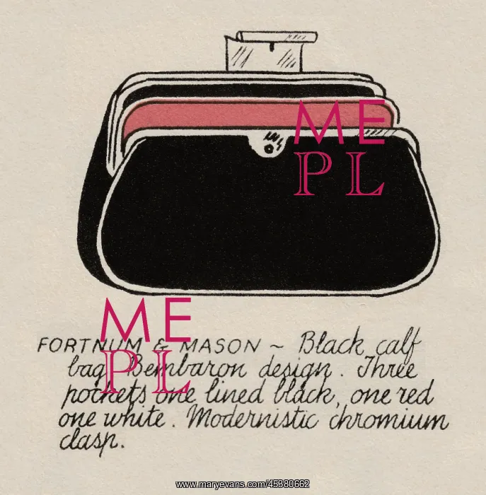 : Fortnum & Mason, black calf bag : Fortnum & Mason, black calf bag