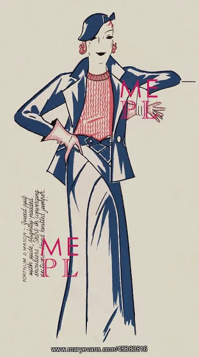: Fortnum & Mason, tweed suit : Fortnum & Mason, tweed suit
