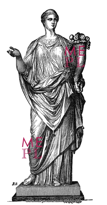 : Fortuna, Roman goddess of fortune, personification : Fortuna, Roman goddess of fortune, personification