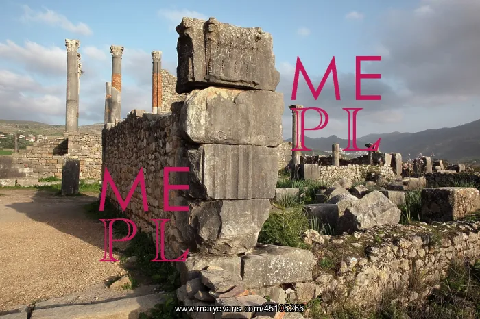 : Forum and Capitoline Temple, Volubilis, Meknes-Tafilalet : Forum and Capitoline Temple, Volubilis, Meknes-Tafilalet