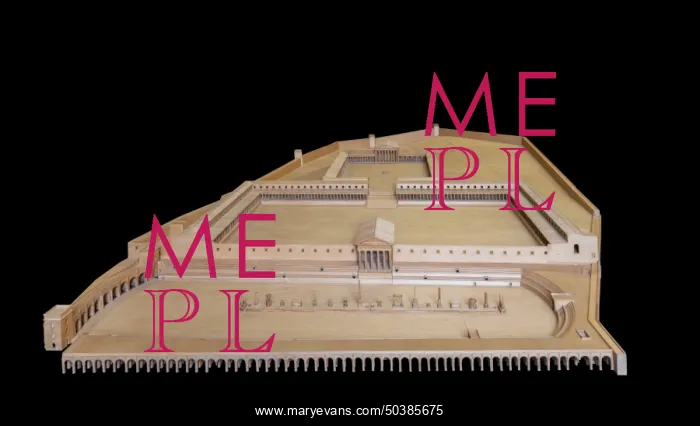 : Forum model, Praetorium Tower, Tarragona, Catalonia, Spain : Forum model, Praetorium Tower, Tarragona, Catalonia, Spain