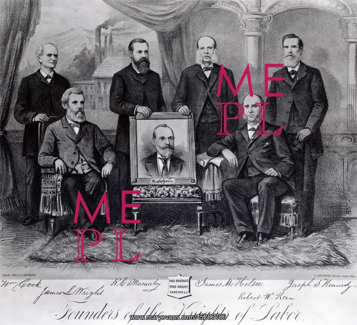 : Founders of the Knights of Labor in 1886. ? : Founders of the Knights of Labor in 1886. ?