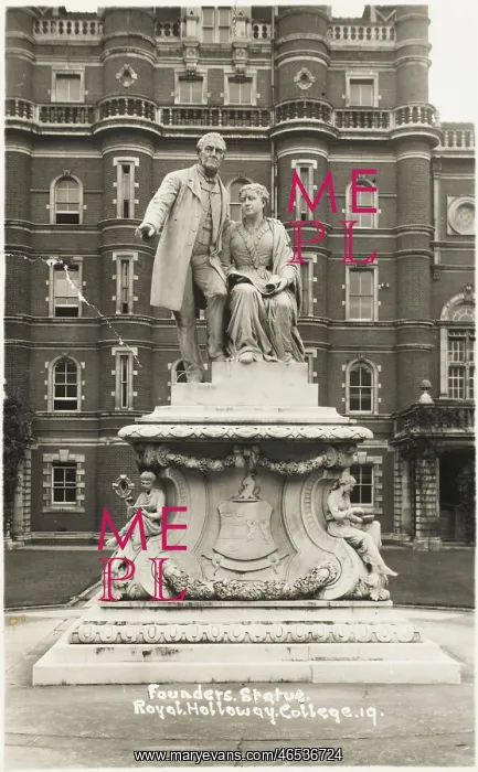 : The Founders Statue - Royal Holloway College, Egham, Surrey : The Founders Statue - Royal Holloway College, Egham, Surrey