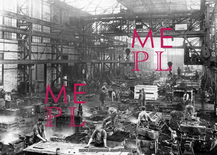 : Foundry in Berlin-Tegel, around 1930 : Foundry in Berlin-Tegel, around 1930