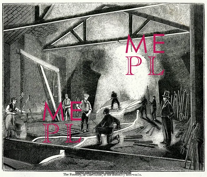 : Foundry or casting-house at Butterley Iron-works 1845 : Foundry or casting-house at Butterley Iron-works 1845