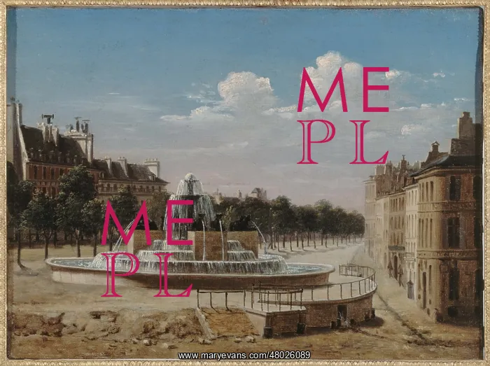 : The fountain in the boulevard de Bondy, Paris : The fountain in the boulevard de Bondy, Paris