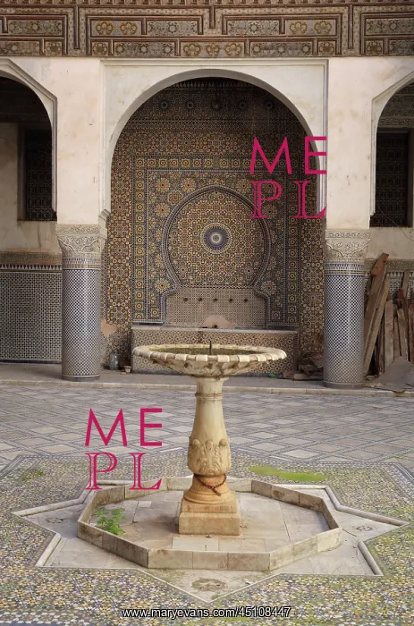  : Fountain, Courtyard of the Harem, Glaoui Palace