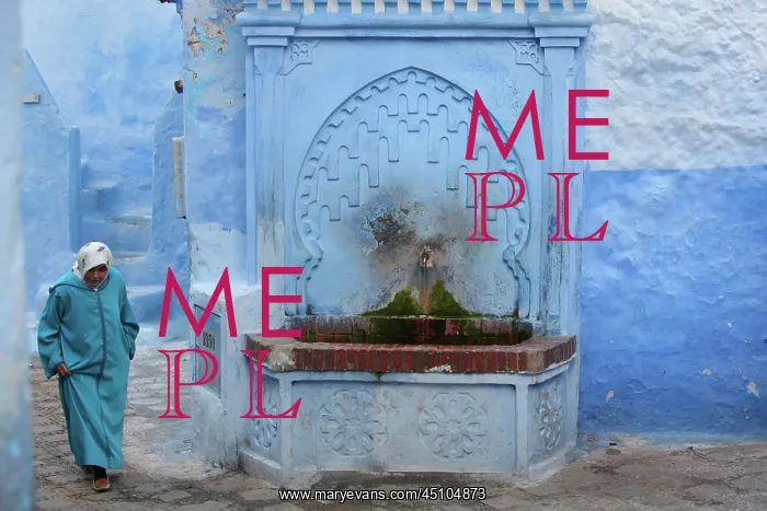 : Fountain, Medina, Chefchaouen, Morocco : Fountain, Medina, Chefchaouen, Morocco