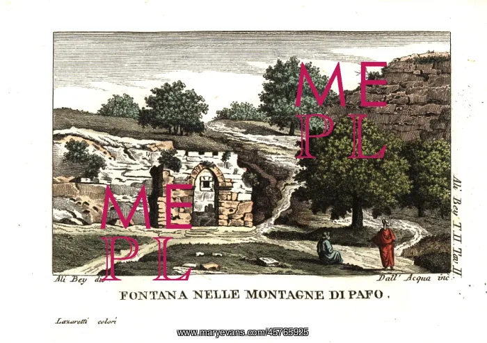 : A fountain among the mountains of Paphos, Cyprus : A fountain among the mountains of Paphos, Cyprus