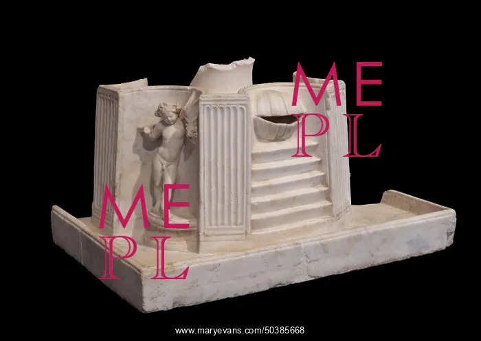 : Fountain, Museo Arqueologico Nacional, Tarragona, Catalonia, Spain : Fountain, Museo Arqueologico Nacional, Tarragona, Catalonia, Spain