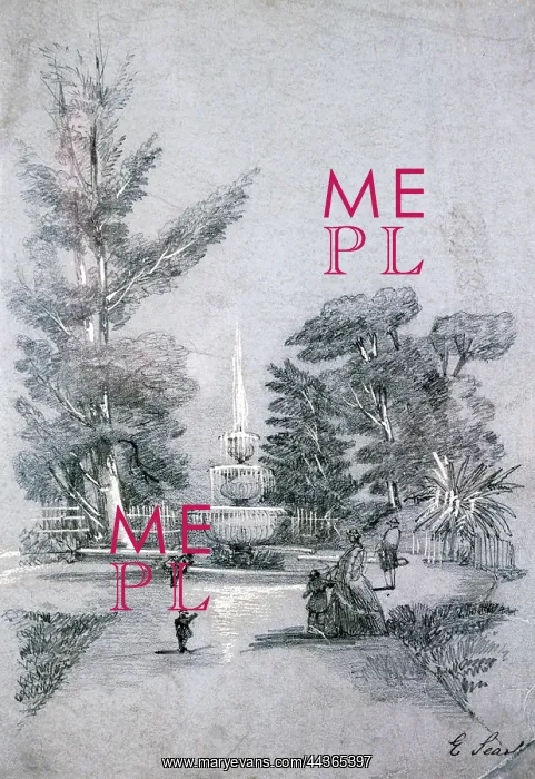 : The fountain in the public gardens, 1863 : The fountain in the public gardens, 1863