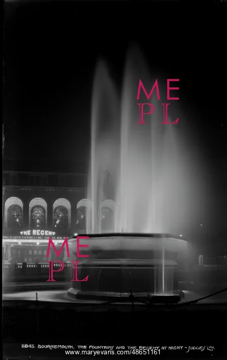 : The Fountain and The Regent at Night : The Fountain and The Regent at Night