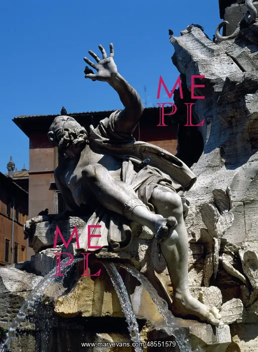 : Fountain, River God Rio de la Plata, by Bernini : Fountain, River God Rio de la Plata, by Bernini