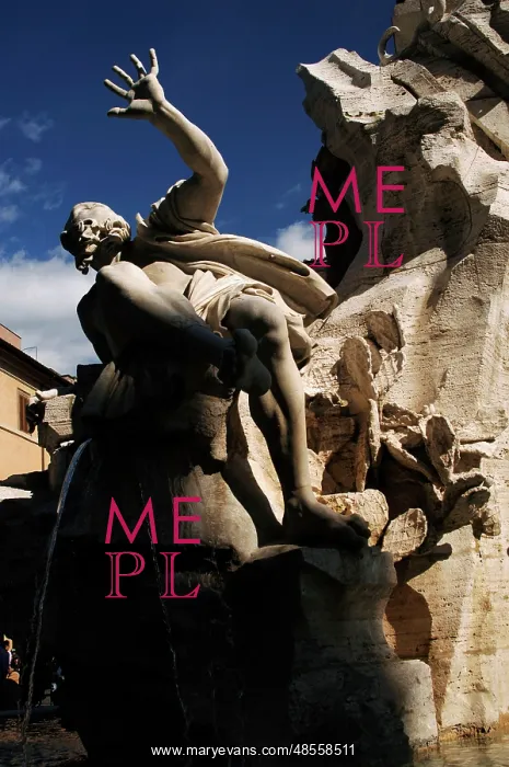 : Fountain, River God Rio de la Plata, by Bernini : Fountain, River God Rio de la Plata, by Bernini