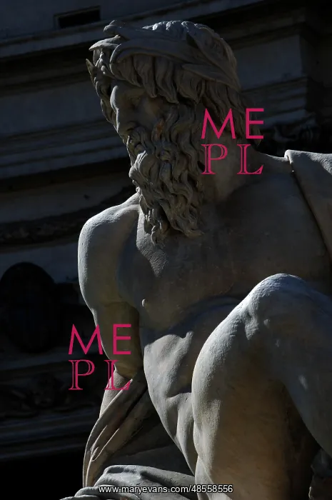 : Fountain of Four Rivers, 1651, by Bernini. The river-god Gan : Fountain of Four Rivers, 1651, by Bernini. The river-god Gan