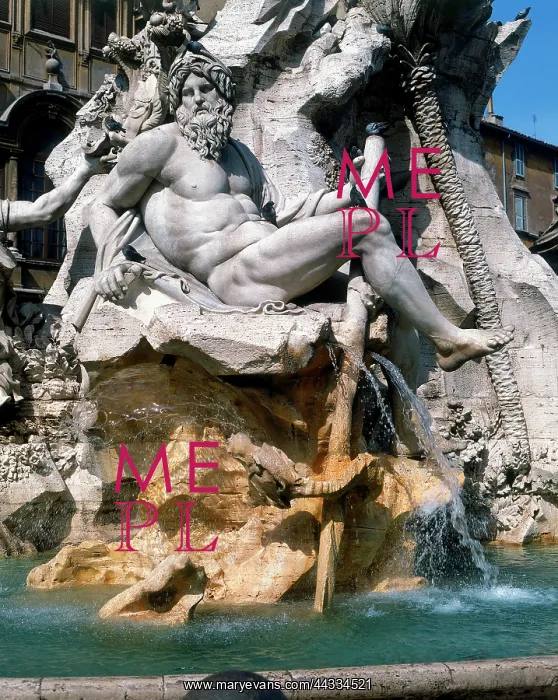 : Fountain of Four Rivers, by Bernini : Fountain of Four Rivers, by Bernini