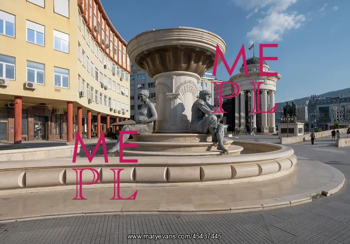  : Fountain, Skopje, North Macedonia