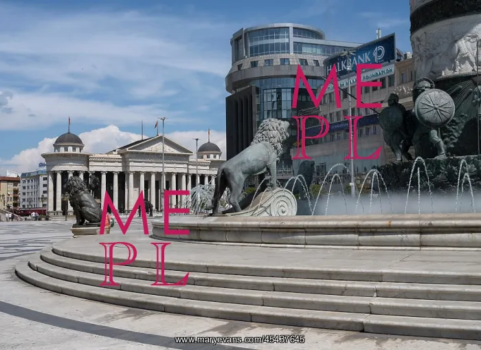 : Fountain, Skopje, North Macedonia : Fountain, Skopje, North Macedonia
