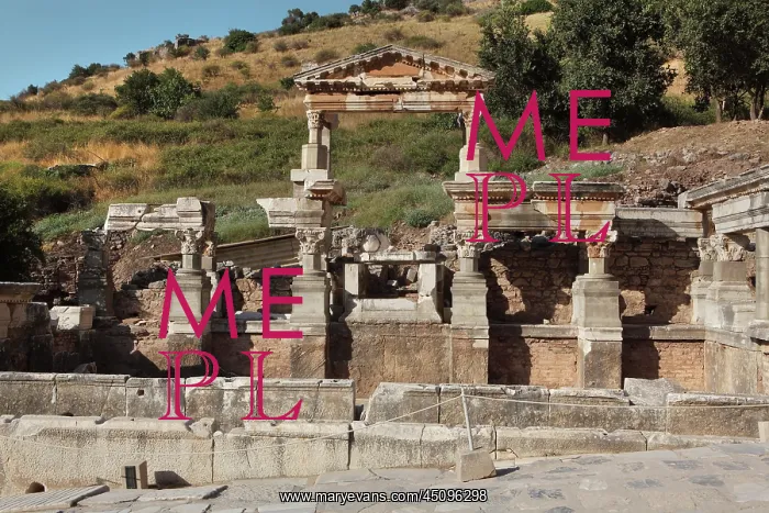 : Fountain of Trajan, Ephesus, Izmir, Turkey : Fountain of Trajan, Ephesus, Izmir, Turkey