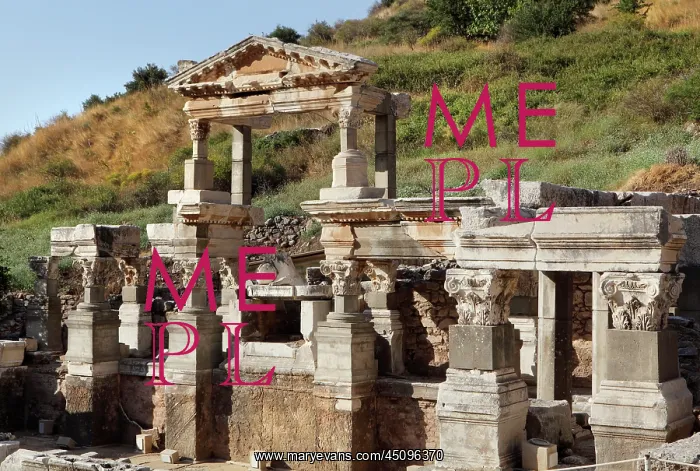  : Fountain of Trajan, Ephesus, Izmir, Turkey