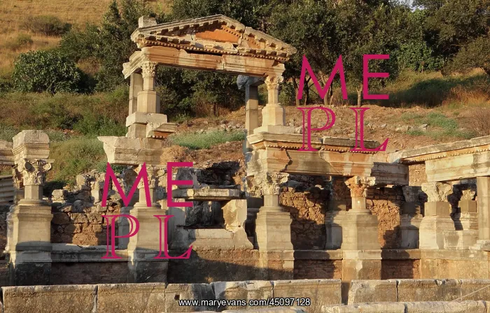 : Fountain of Trajan, Ephesus, Izmir, Turkey : Fountain of Trajan, Ephesus, Izmir, Turkey