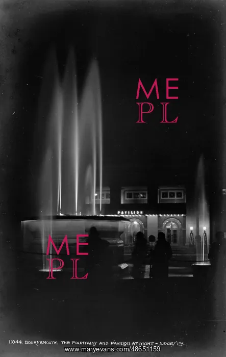: The Fountains and Pavilion at Night : The Fountains and Pavilion at Night