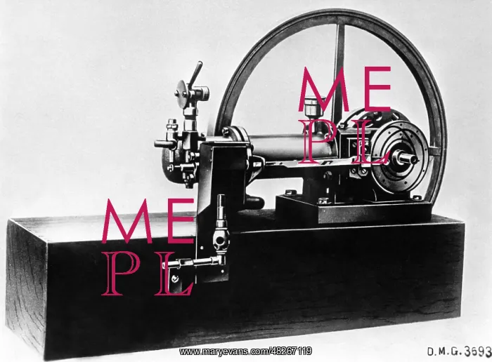 : Four-stroke engine, 1883 : Four-stroke engine, 1883