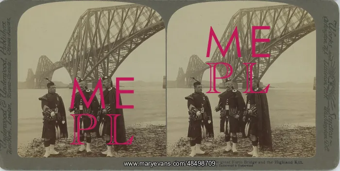 : The Fourth Bridge with Three Highland Gaurds : The Fourth Bridge with Three Highland Gaurds