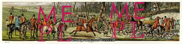 : Fox hunting, the meet 1820 : Fox hunting, the meet 1820