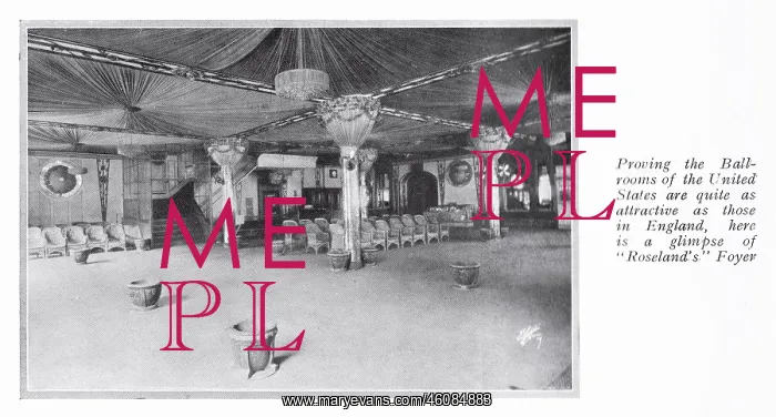 : Foyer in the New York dancing establishment Roseland, 1924 : Foyer in the New York dancing establishment Roseland, 1924