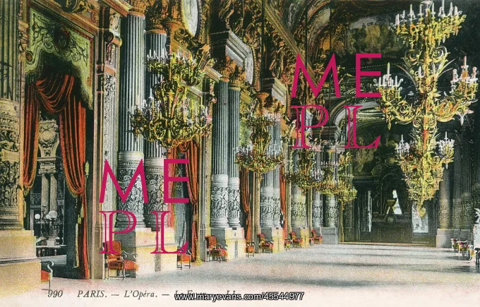 : The Foyer of the Opera - Paris, France : The Foyer of the Opera - Paris, France