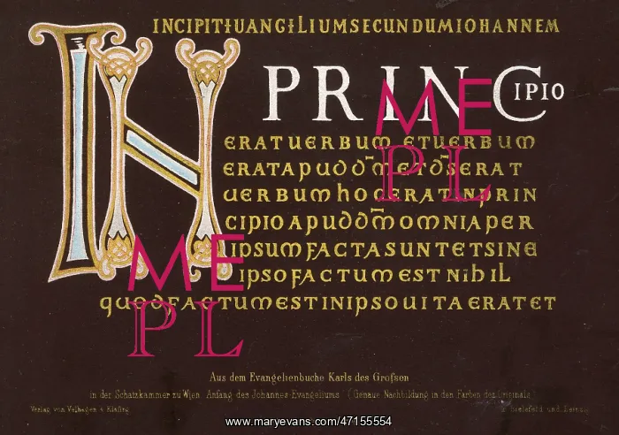 : Fragment from a Gospel of St John : Fragment from a Gospel of St John
