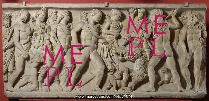 : Fragment of sarcophagus : Fragment of sarcophagus