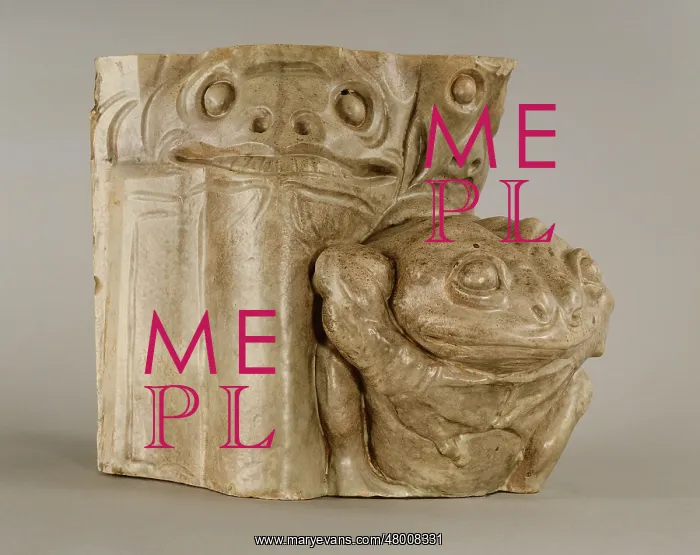 : Fragment of a stoneware pilaster : Fragment of a stoneware pilaster