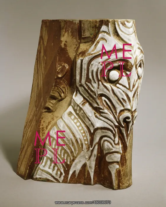 : Fragment of a stoneware pilaster : Fragment of a stoneware pilaster