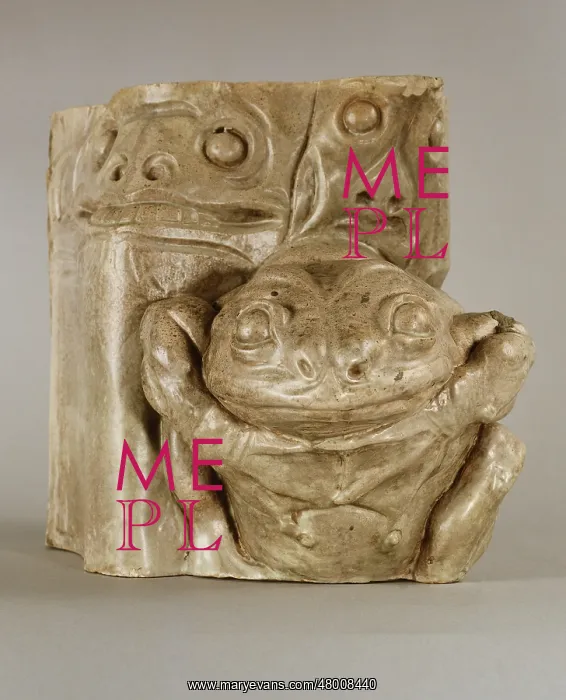 : Fragment of a stoneware pilaster : Fragment of a stoneware pilaster