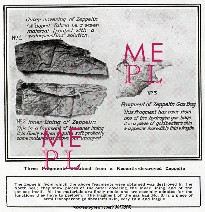 : Fragments of Zeppelin, 1916 : Fragments of Zeppelin, 1916