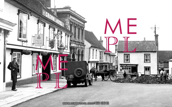  : Framlingham, Market Hill c1955