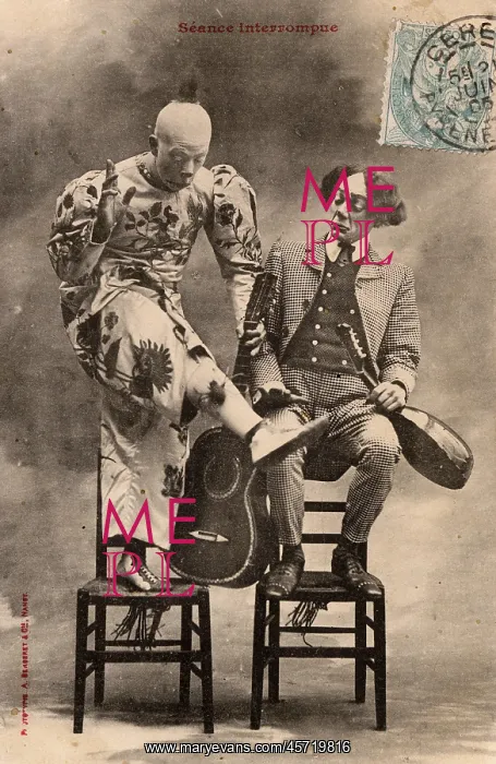: France - Circus - Auguste and the White Clown : France - Circus - Auguste and the White Clown